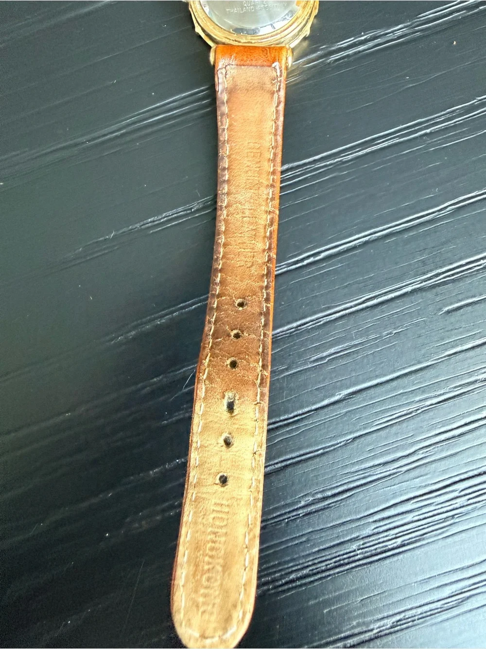 Leather Strap Women's Watch with Interchangeable Color Bezels - Brown